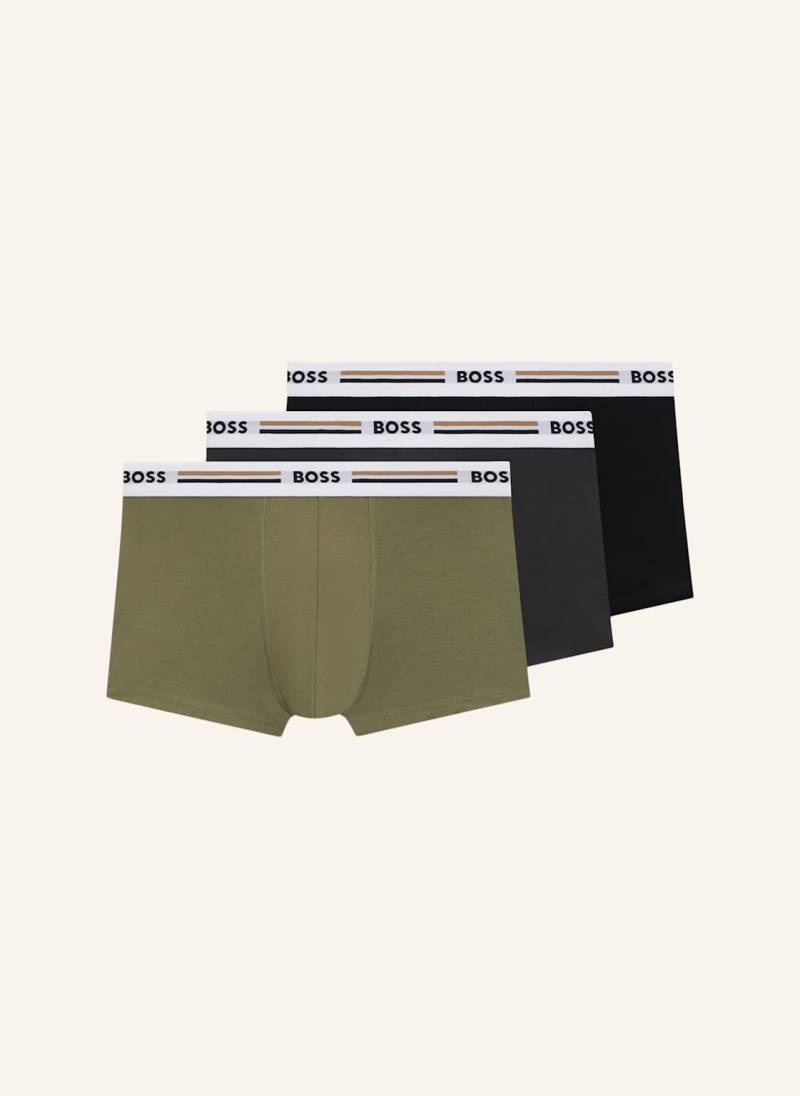 Boss Boxershort Trunk 3p Revive schwarz von Boss