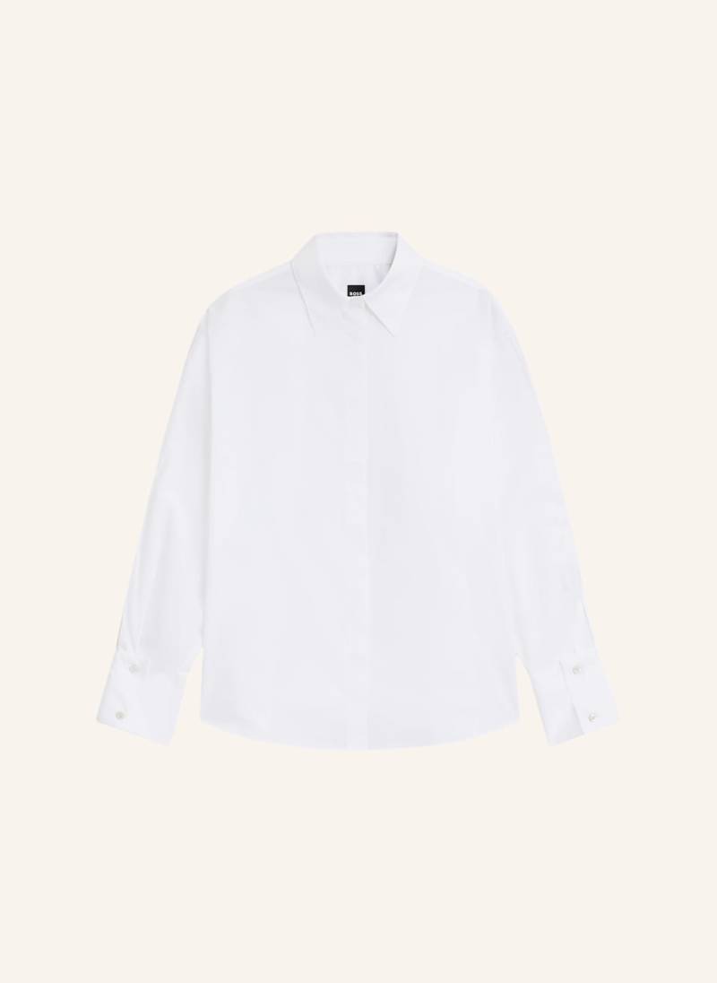 Boss Business Bluse Binaliati_Friday Relaxed Fit weiss von Boss