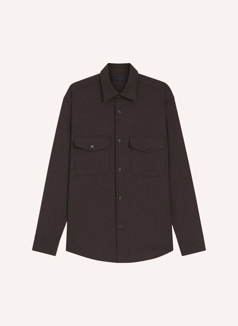 Boss Business Hemd H-Cruz-Kent-2P_Db Relaxed Fit braun von Boss