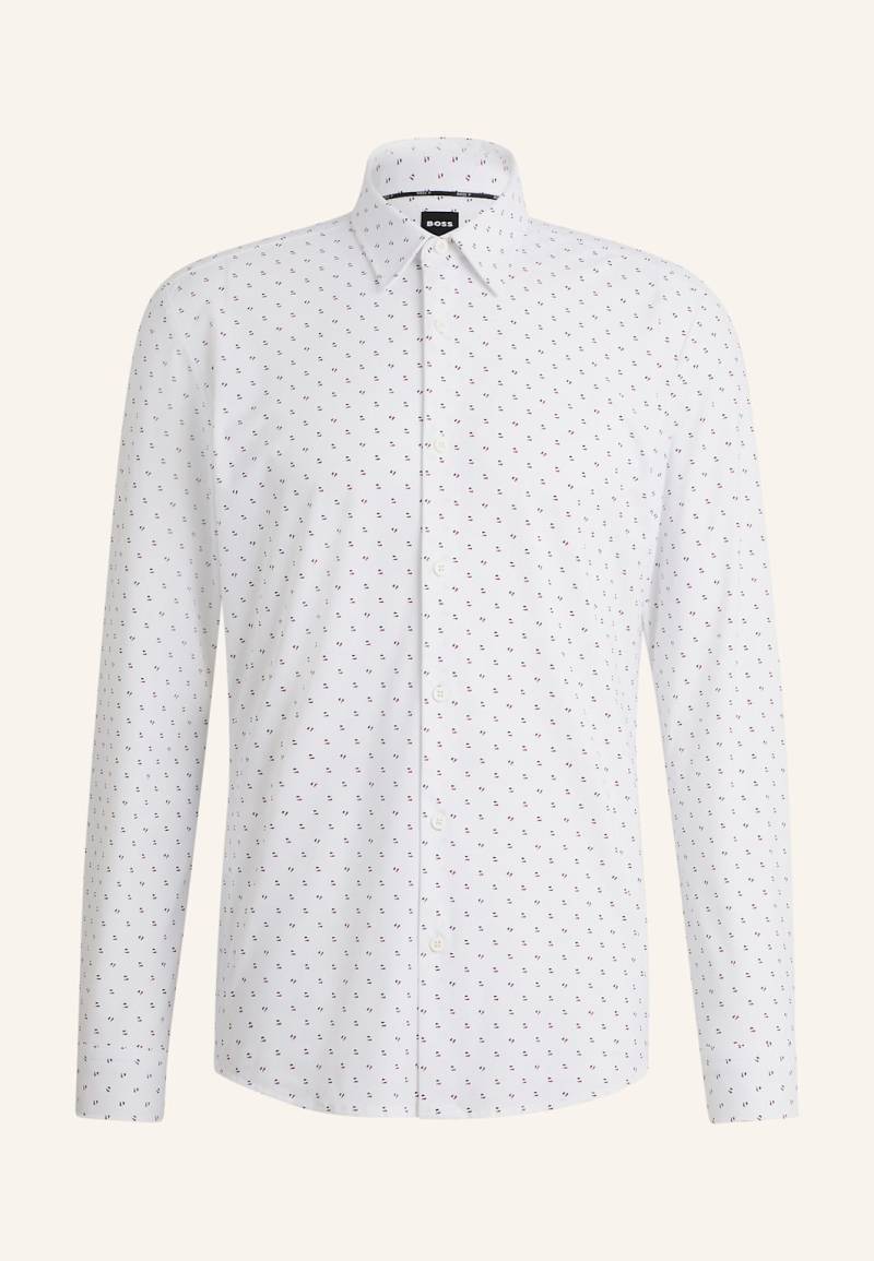 Boss Casual Hemd P-Roan-Kent-c1-233 Slim Fit weiss von Boss