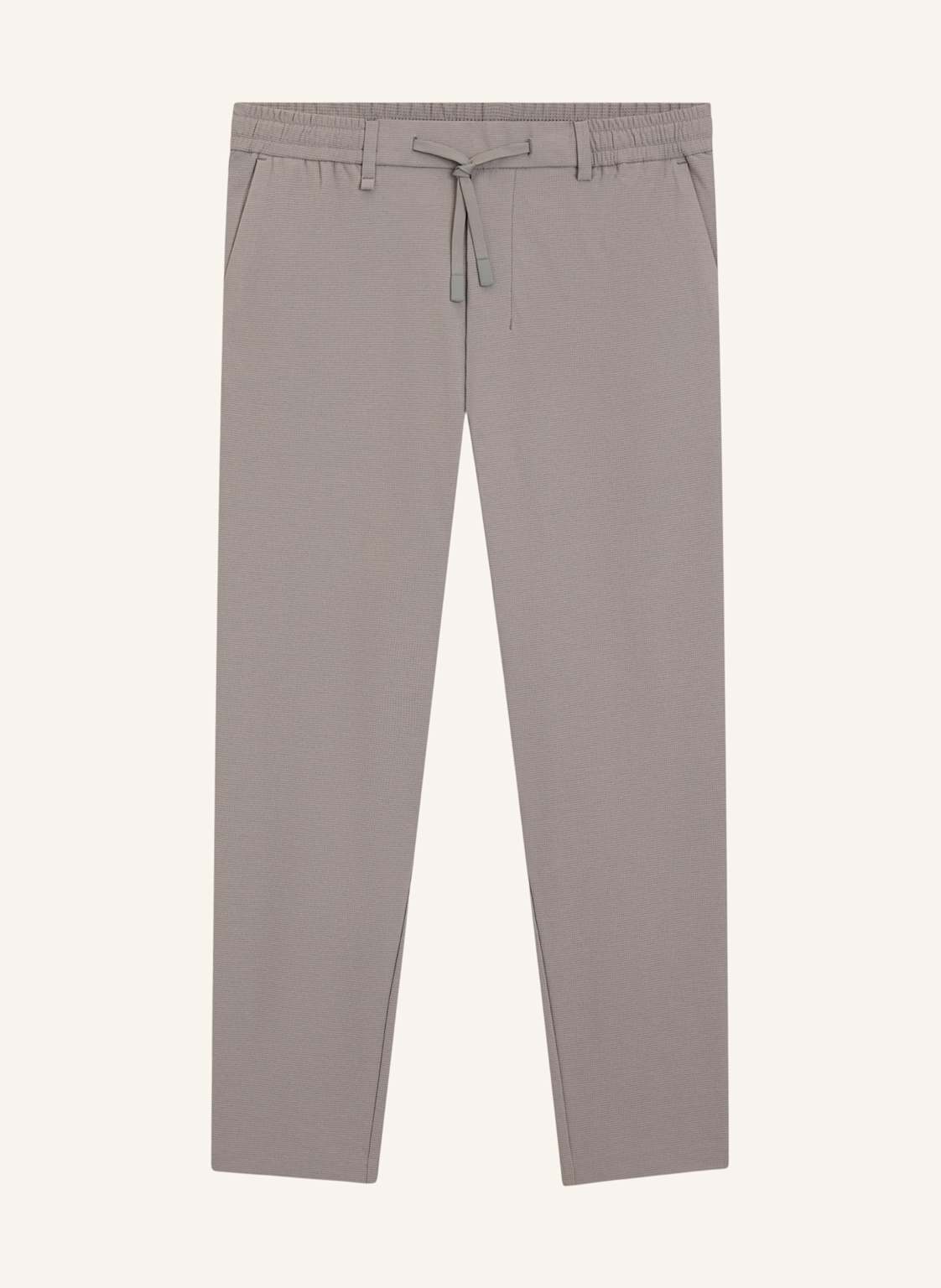 Boss Casual Hose Tr_Basin Waffle Tapered Fit grau von Boss