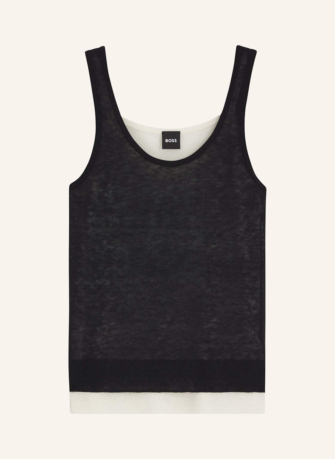 Boss Casual Top Fentome schwarz von Boss