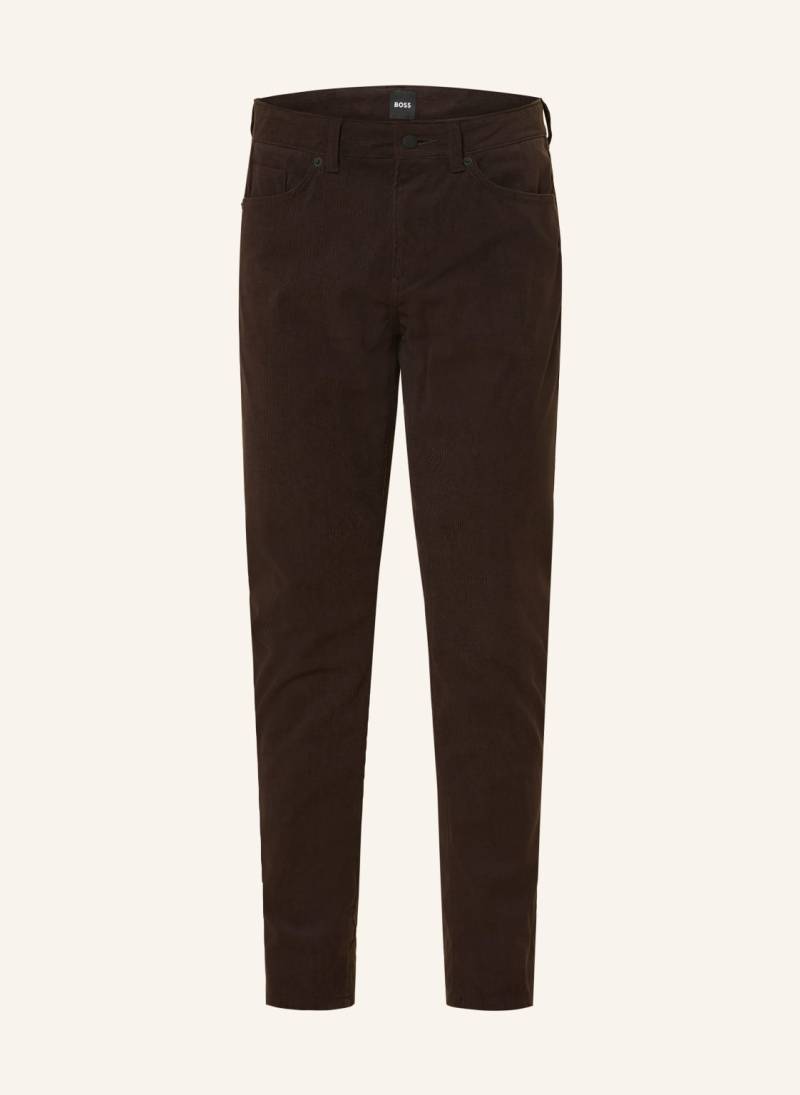 Boss Cordhose Delaware Slim Fit braun von Boss