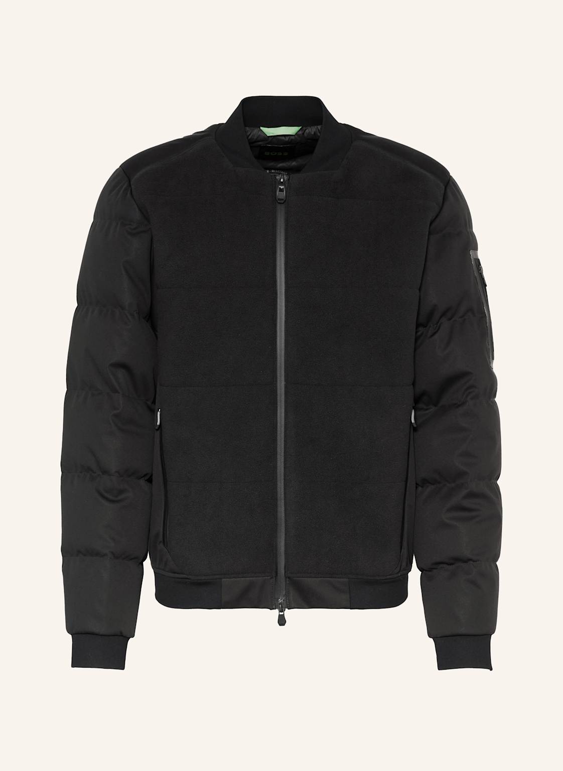 Boss Daunenjacke Ow_Hole19 Im Materialmix schwarz von Boss