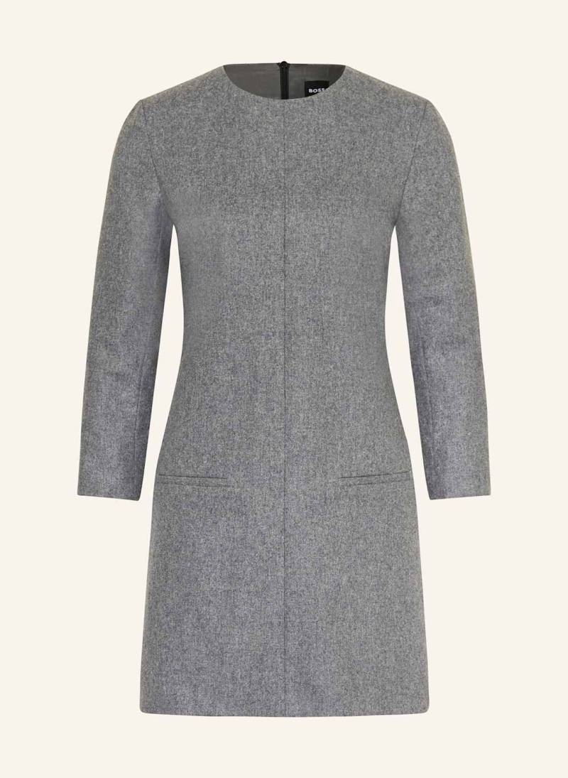 Boss Etuikleid Dinderan Mit 3/4-Arm grau von Boss
