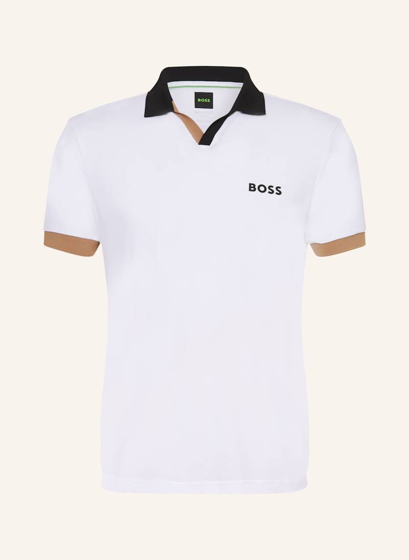Boss Funktions-Poloshirt Palle Toc weiss von Boss
