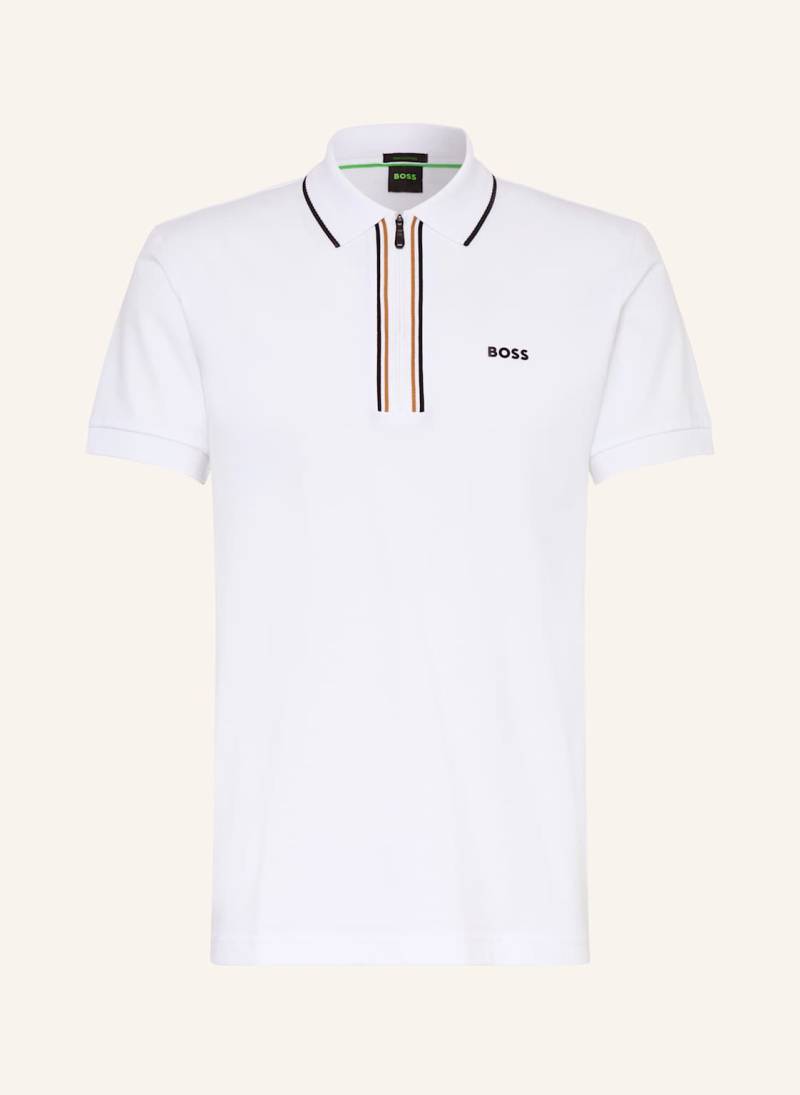 Boss Funktions-Poloshirt Philix Goc weiss von Boss