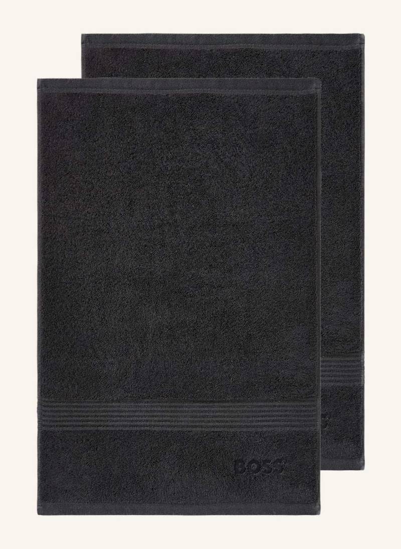 Boss Gästetuch 2er Set Loft schwarz von Boss