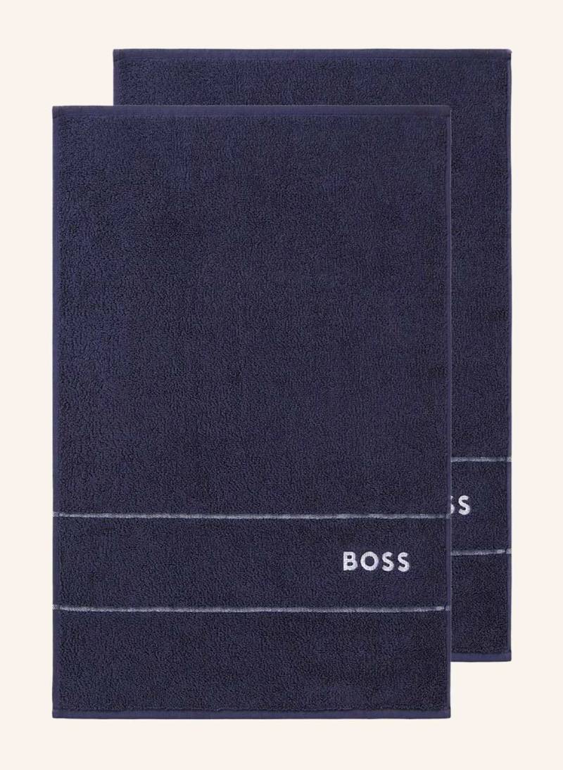 Boss Gästetuch 2er Set Plain blau von Boss