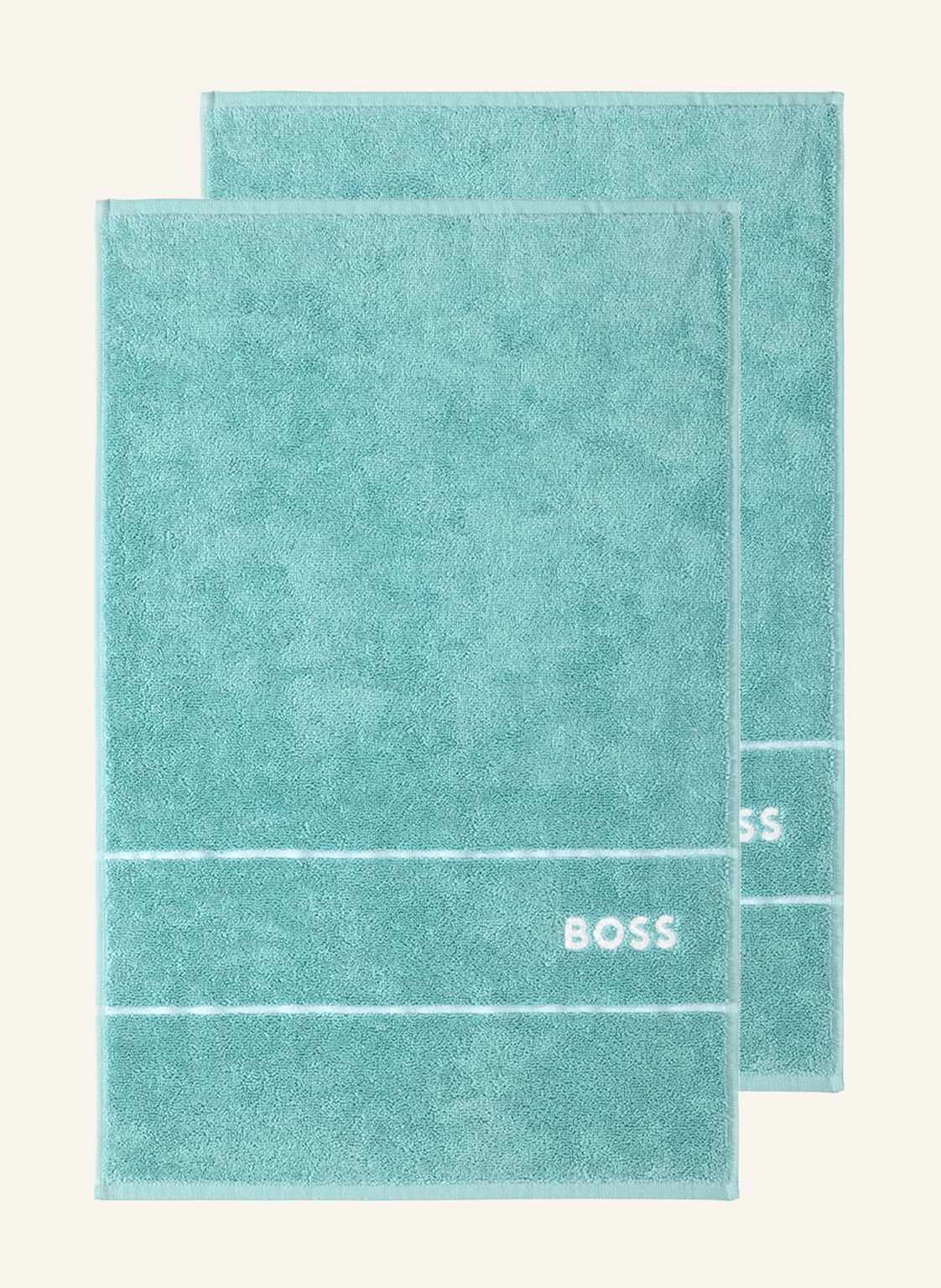 Boss Gästetuch 2er Set Plain blau Boss Gästetuch 2er Set Plain blau von Boss