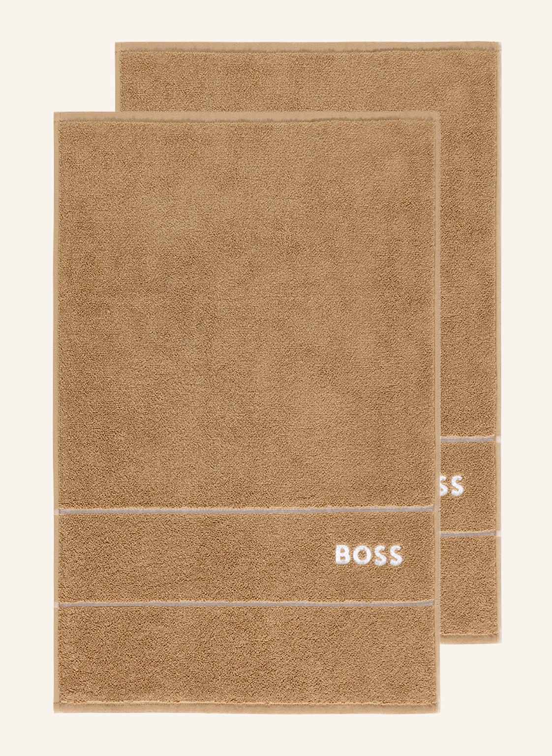 Boss Gästetuch 2er Set Plain braun Boss Gästetuch 2er Set Plain braun von Boss