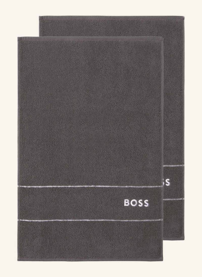 Boss Gästetuch 2er Set Plain grau von Boss