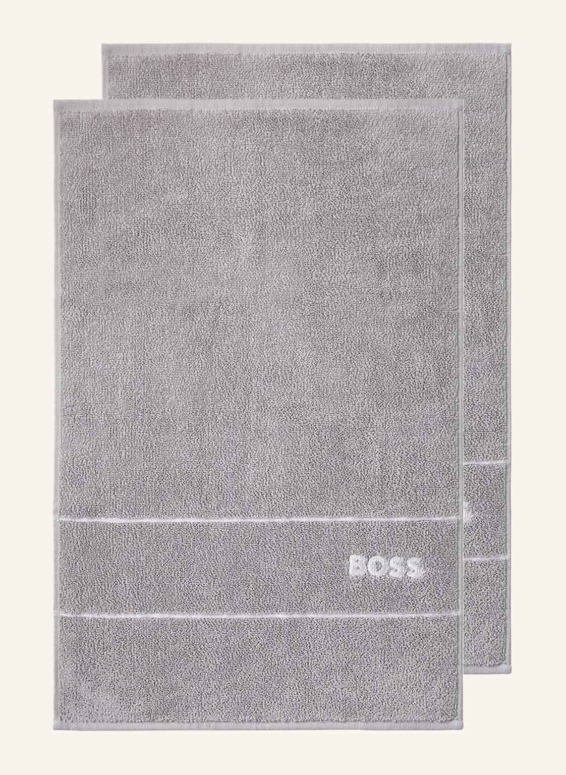 Boss Gästetuch 2er Set Plain grau Boss Gästetuch 2er Set Plain grau von Boss