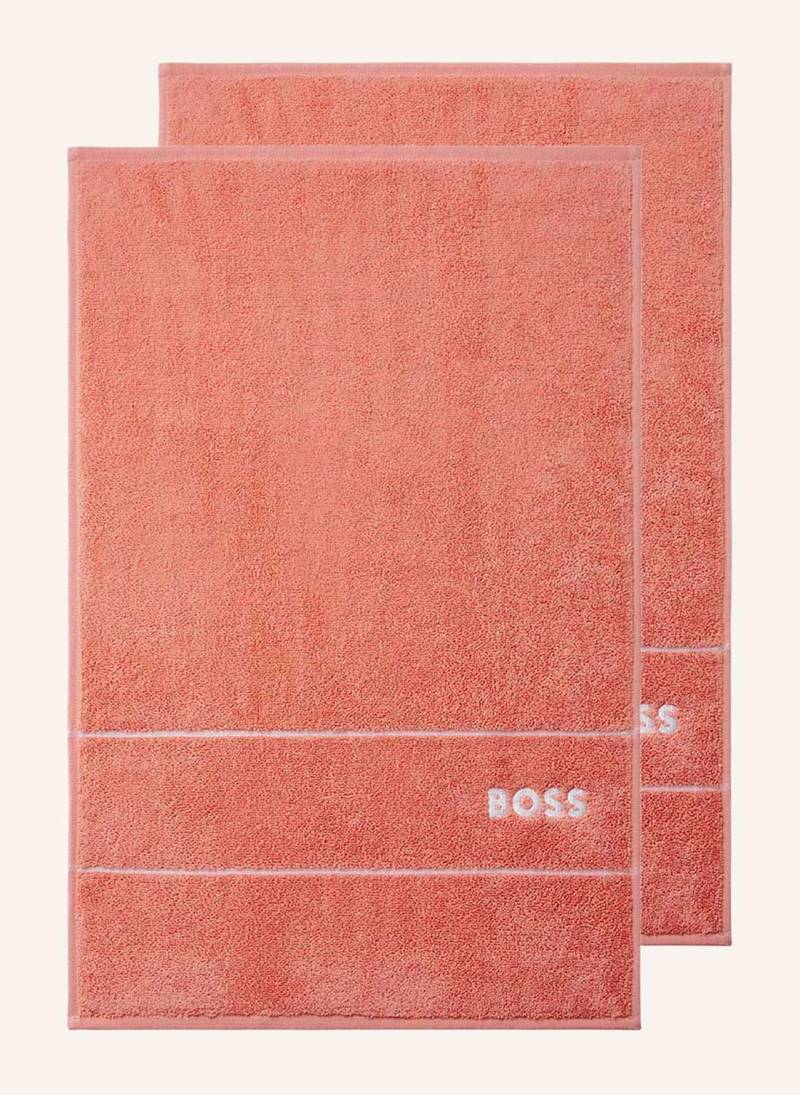 Boss Gästetuch 2er Set Plain orange von Boss