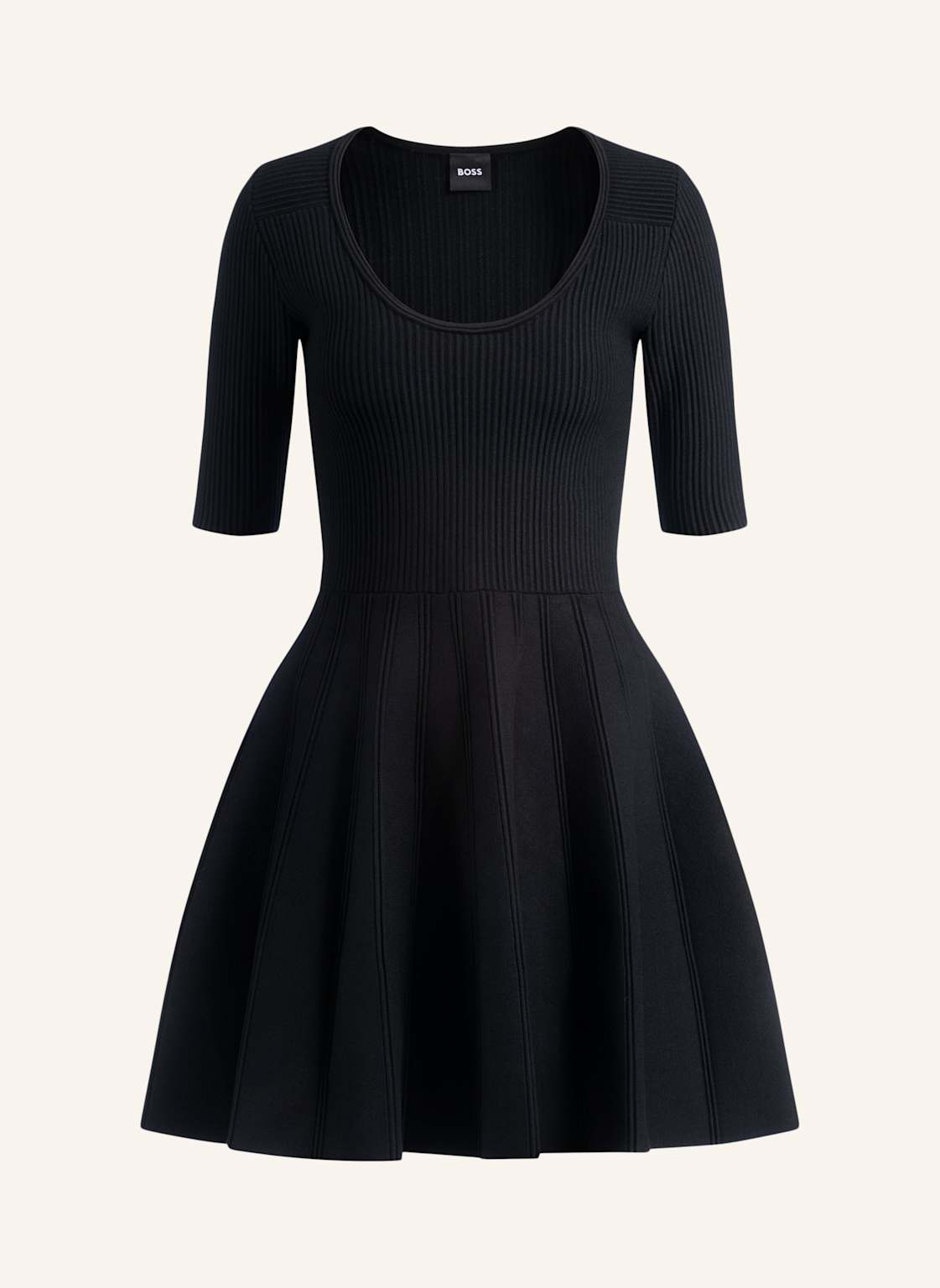 Boss Gestricktes Kleid Frankina schwarz Boss Gestricktes Kleid Frankina schwarz von Boss