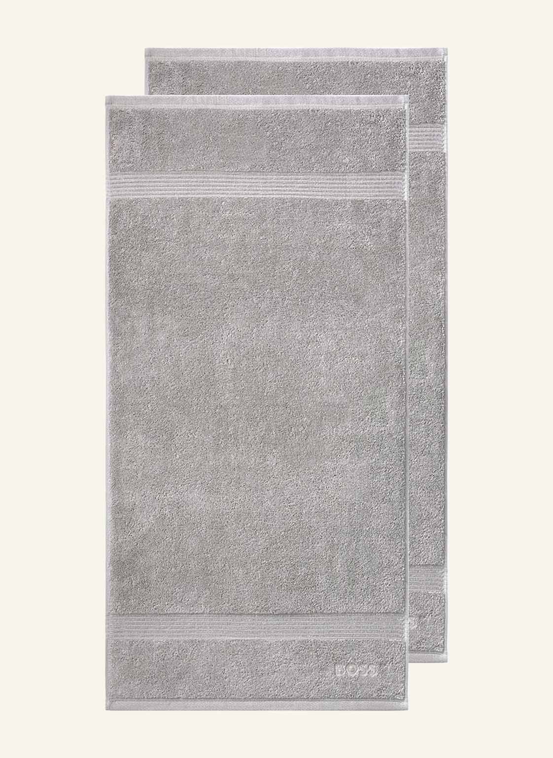 Boss Handtuch 2er Set Loft silber von Boss