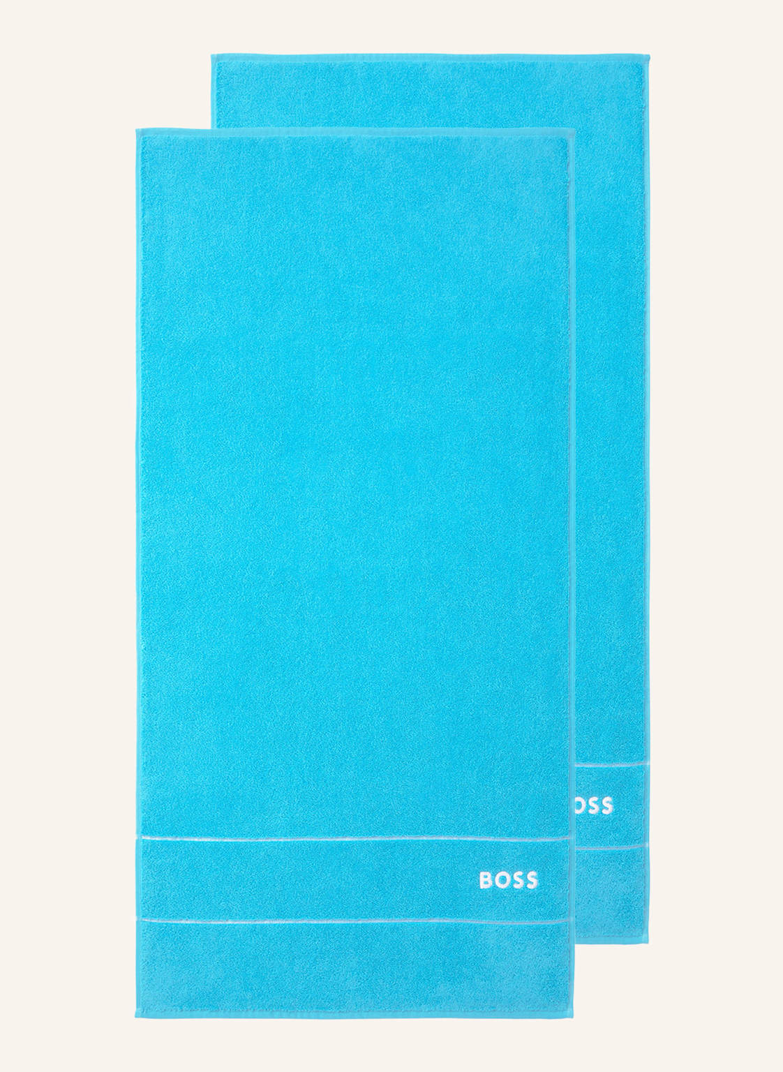 Boss Handtuch 2er Set Plain blau Boss Handtuch 2er Set Plain blau von Boss