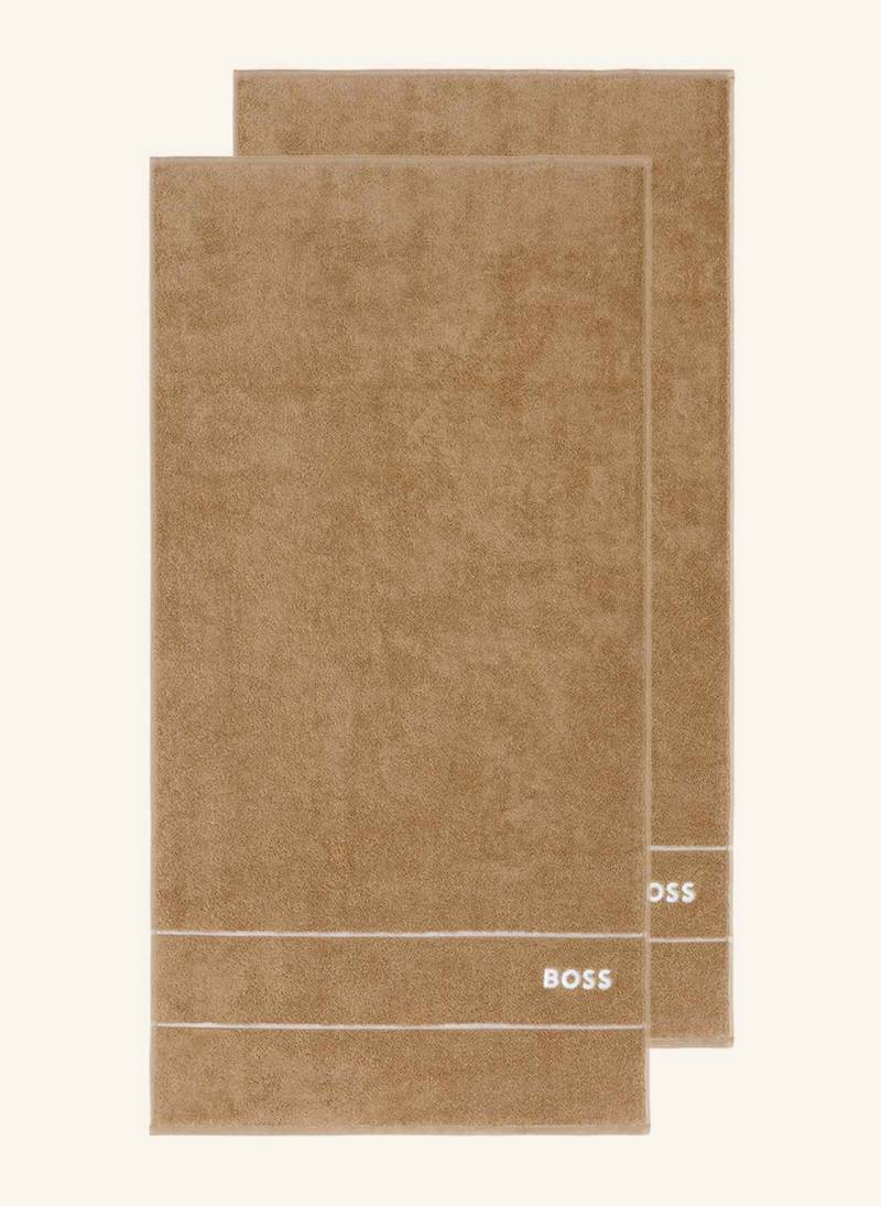 Boss Handtuch 2er Set Plain braun von Boss