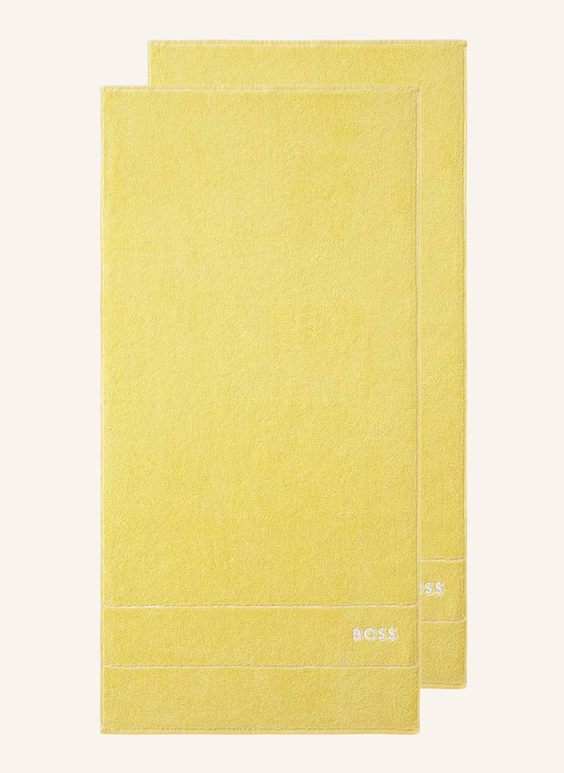 Boss Handtuch 2er Set Plain gelb Boss Handtuch 2er Set Plain gelb von Boss