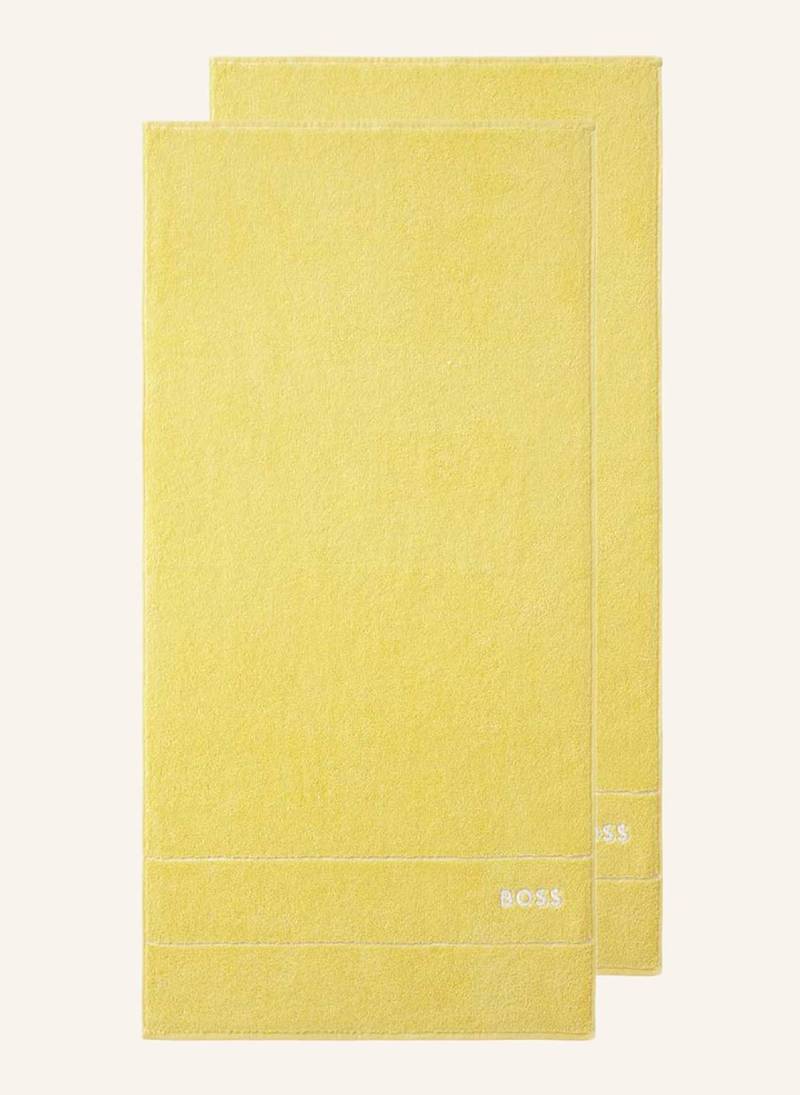Boss Handtuch 2er Set Plain gelb von Boss