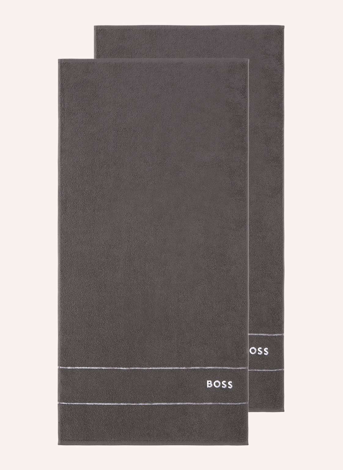 Boss Handtuch 2er Set Plain grau von Boss