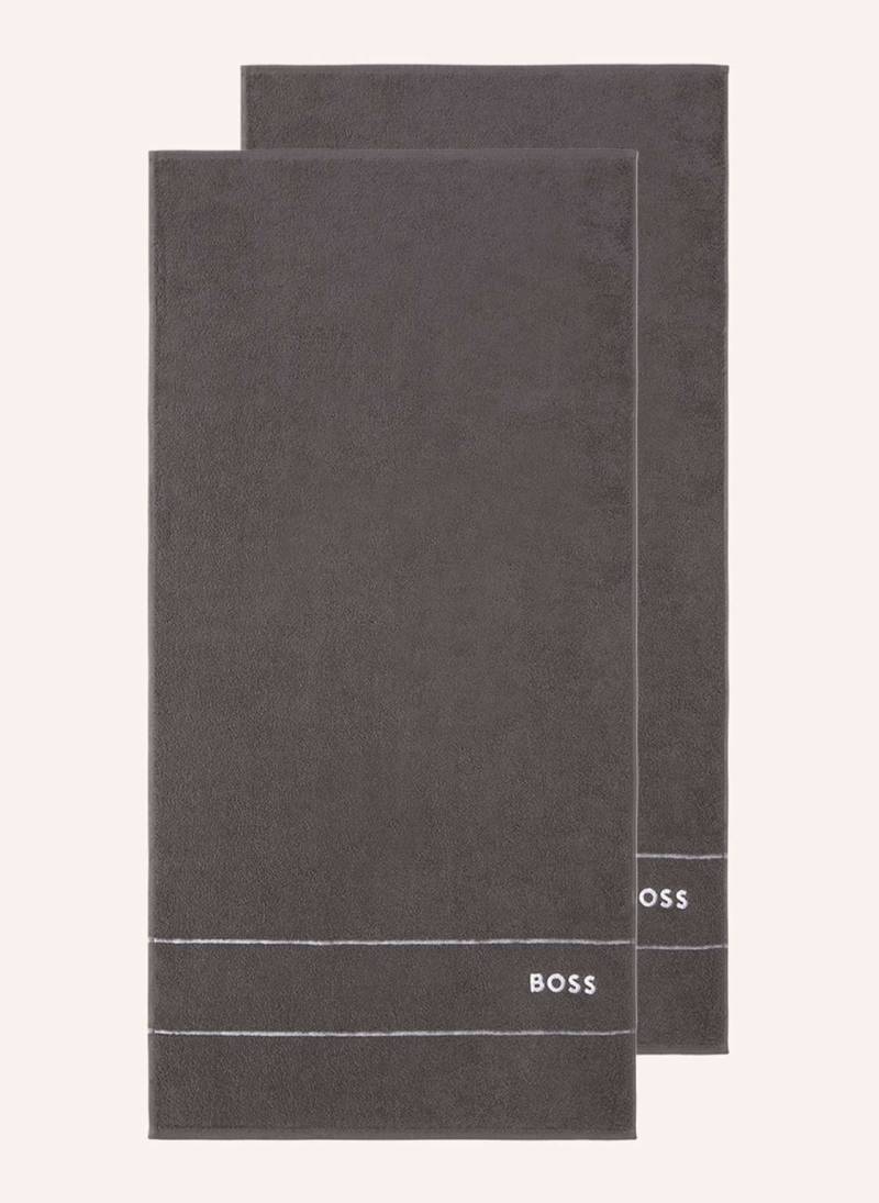 Boss Handtuch 2er Set Plain grau von Boss