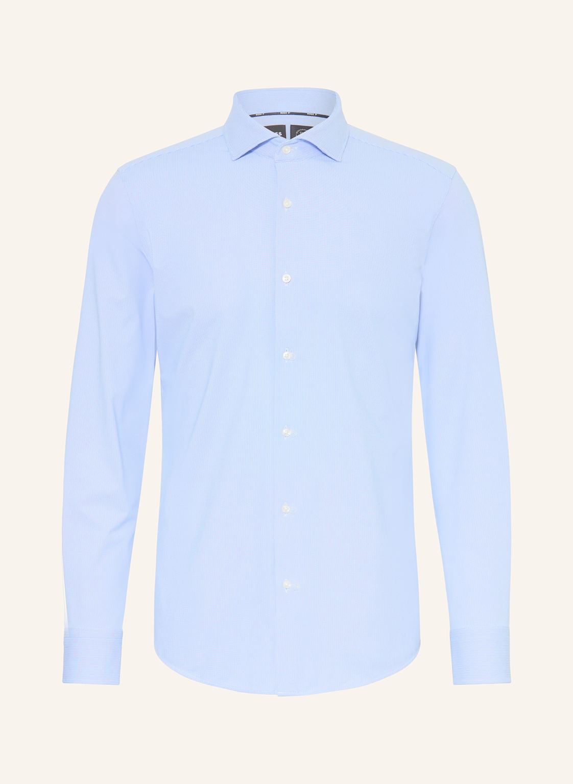 Boss Hemd Hank Spread Slim Fit blau von Boss