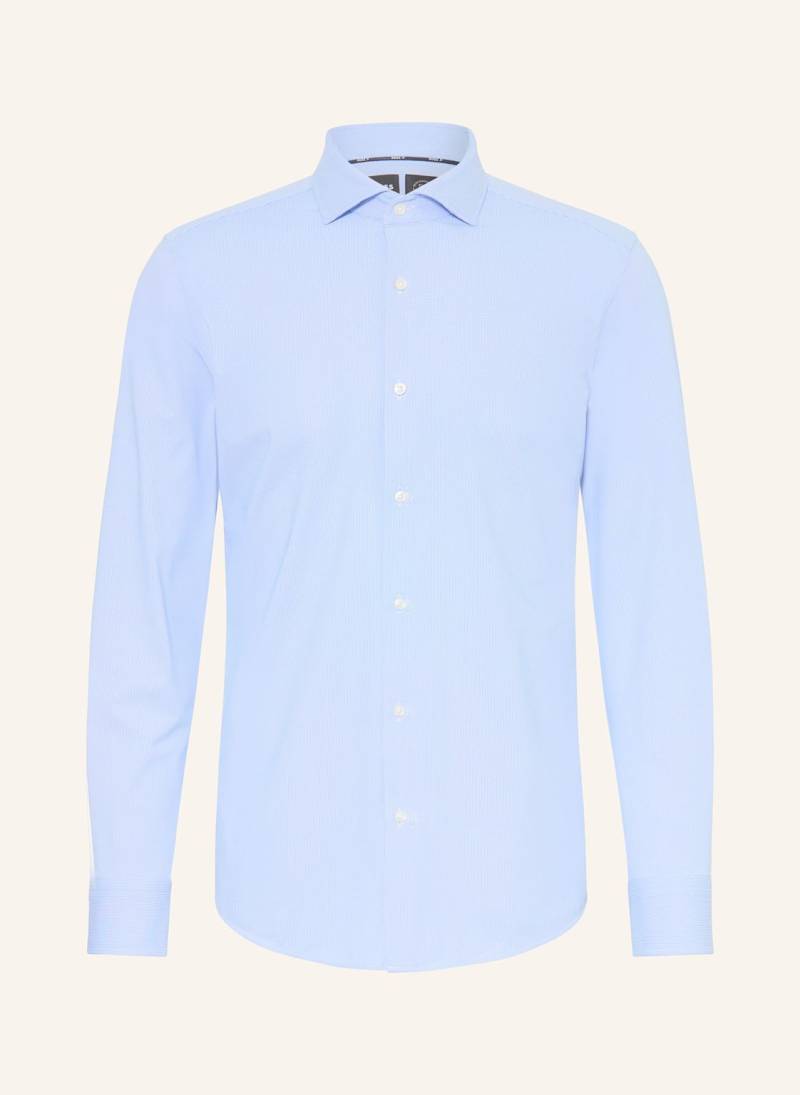 Boss Hemd Hank Spread Slim Fit blau von Boss