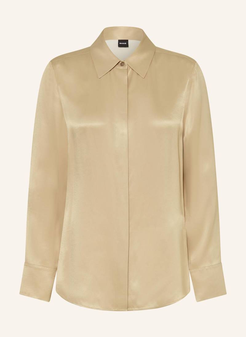Boss Hemdbluse beruta1 Aus Satin beige von Boss