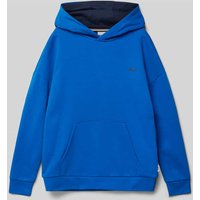 Boss Hoodie mit Label-Print in Royal, Größe 140 von Boss