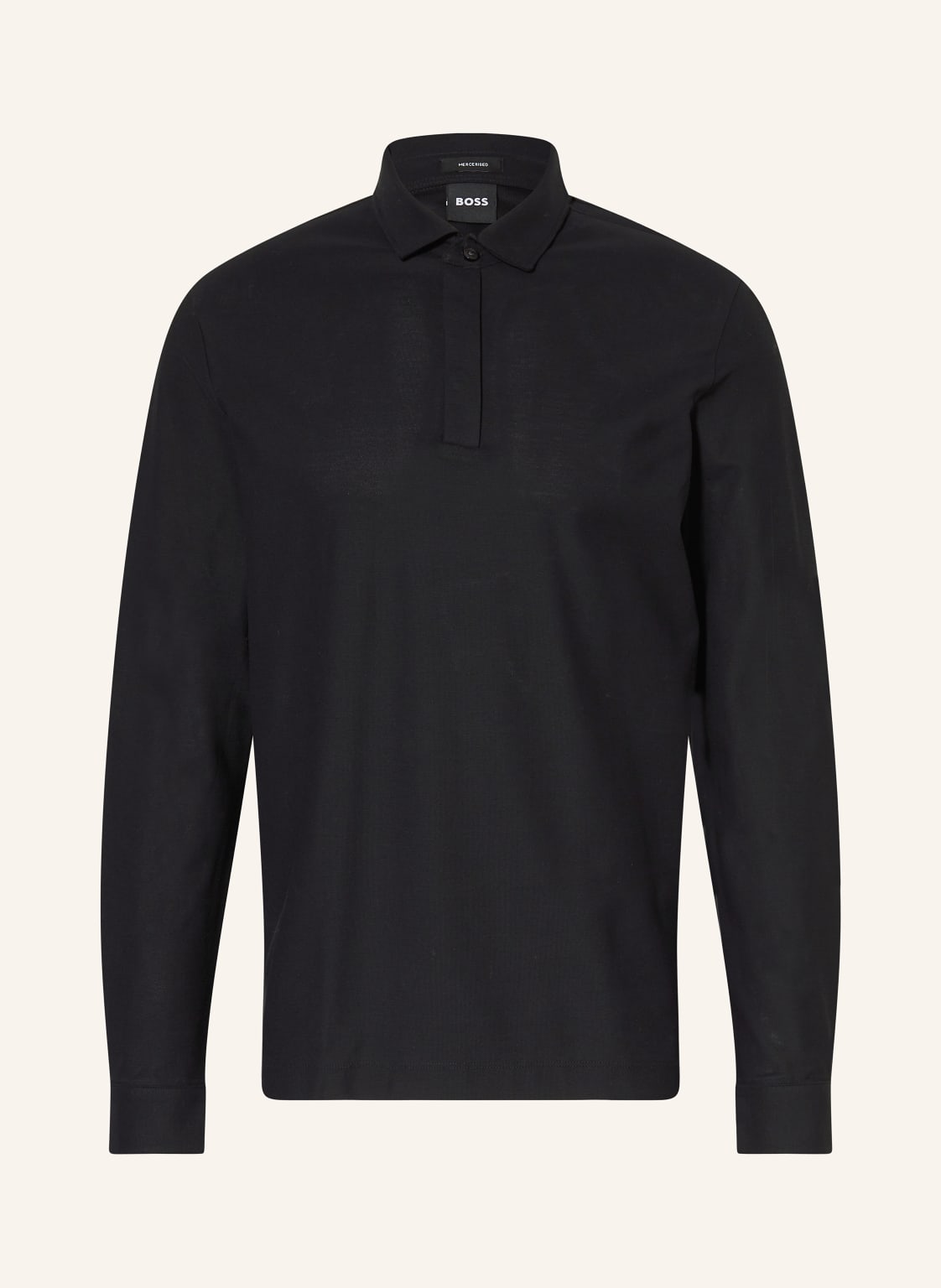 Boss Jersey-Poloshirt Person schwarz von Boss