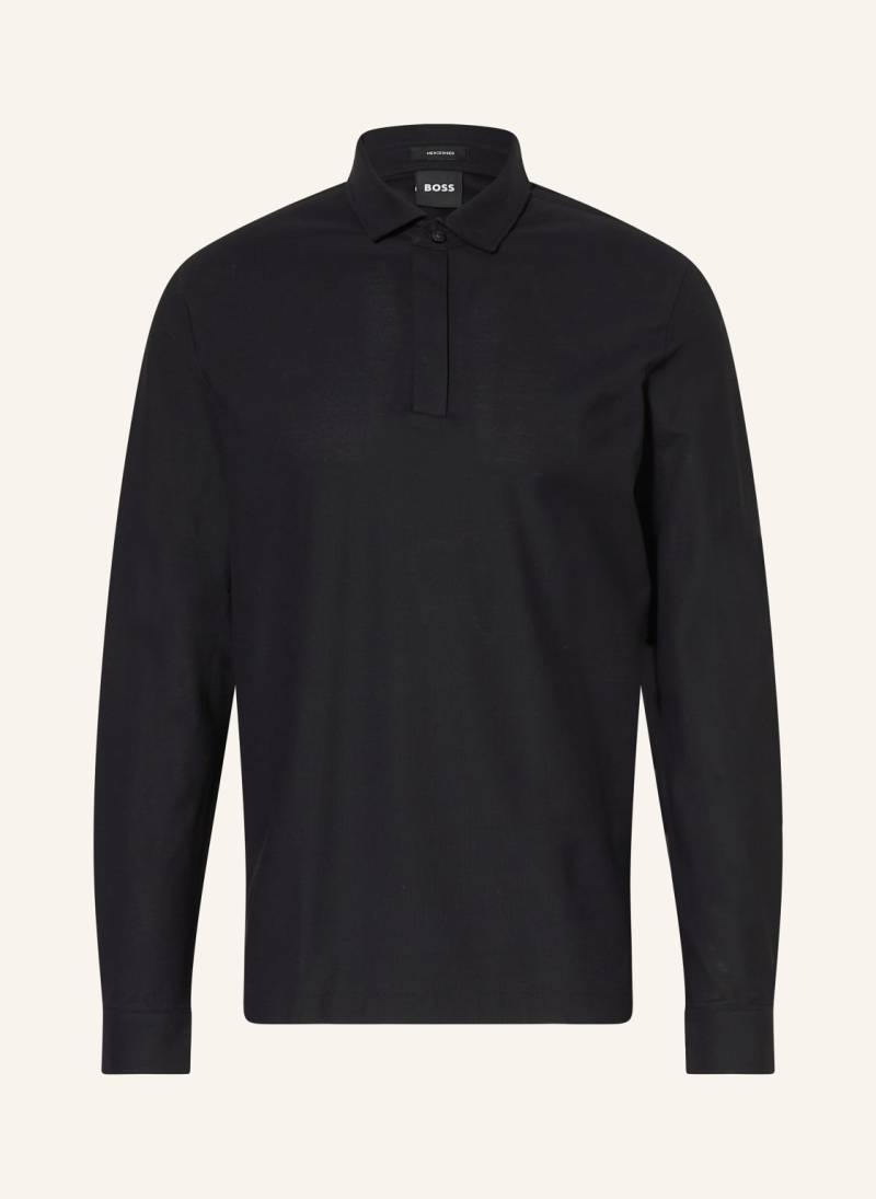 Boss Jersey-Poloshirt Person schwarz von Boss