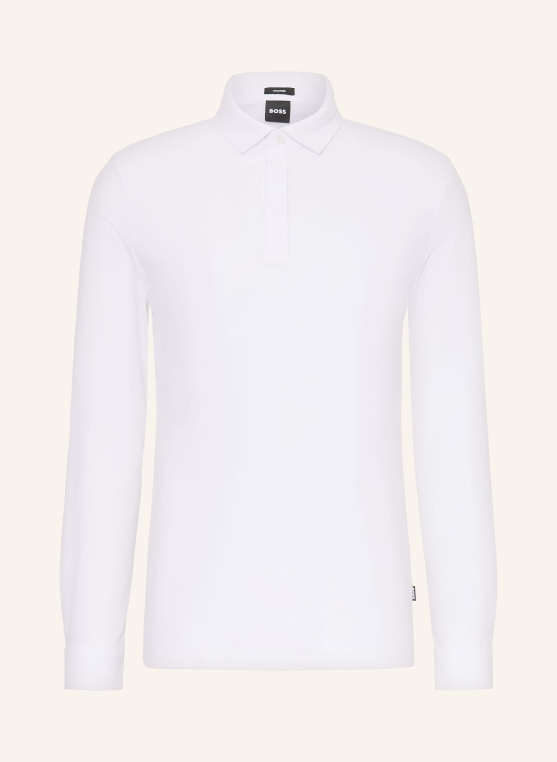 Boss Jersey-Poloshirt Person weiss von Boss
