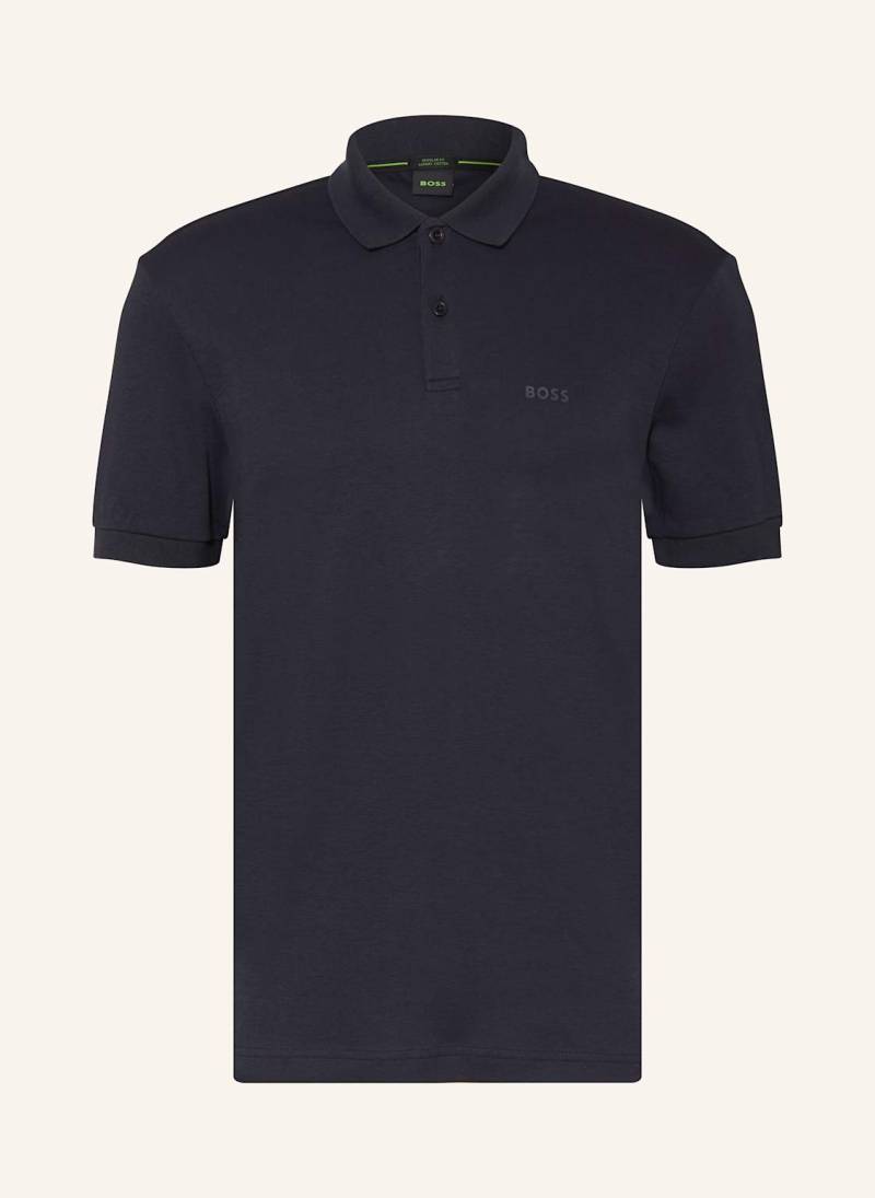 Boss Jersey-Poloshirt Pio Regular Fit blau von Boss