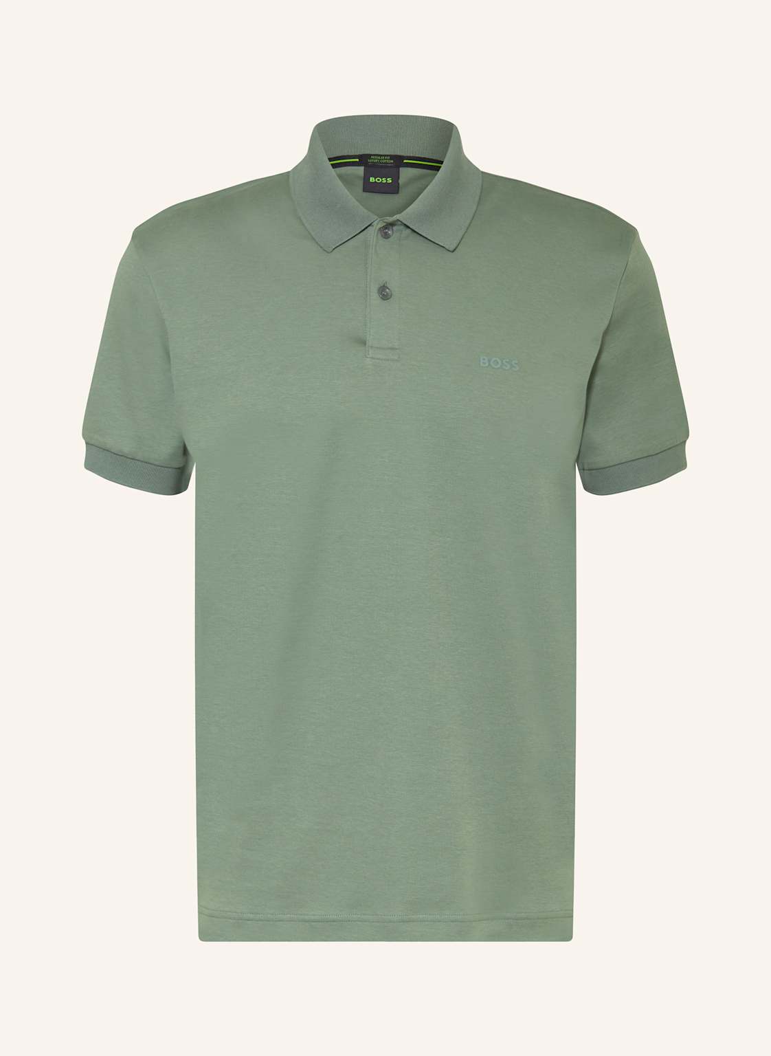 Boss Jersey-Poloshirt Pio Regular Fit gruen von Boss