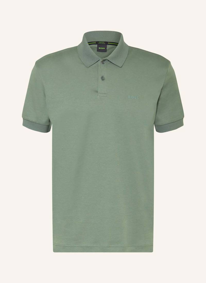 Boss Jersey-Poloshirt Pio Regular Fit gruen von Boss