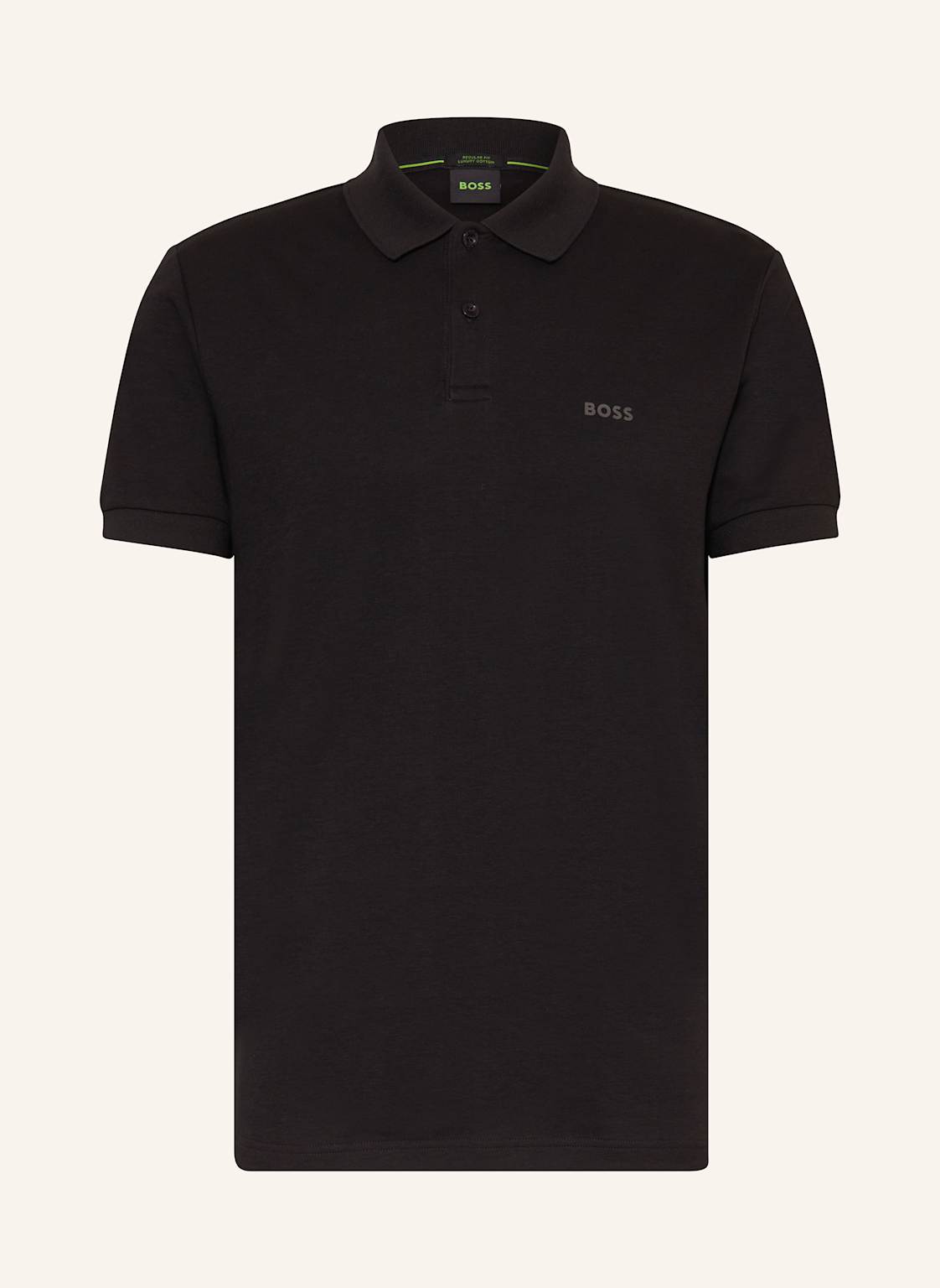 Boss Jersey-Poloshirt Pio Regular Fit schwarz von Boss