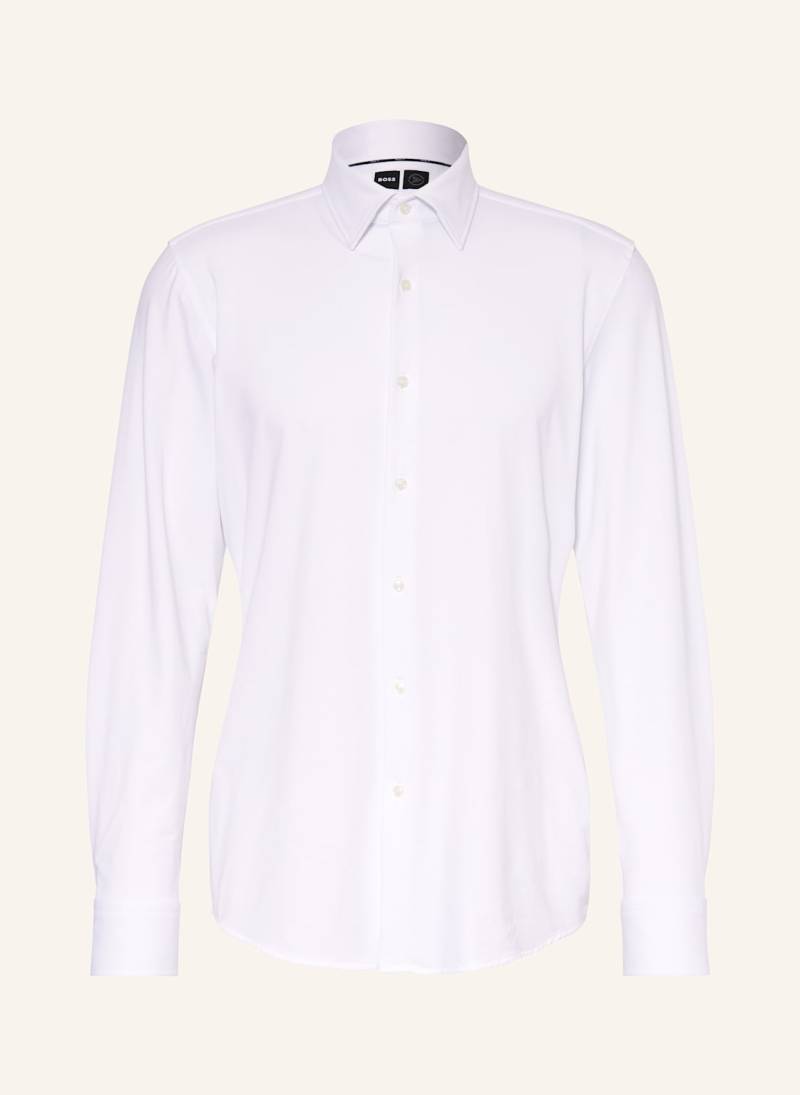 Boss Jerseyhemd Hank Slim Fit weiss von Boss