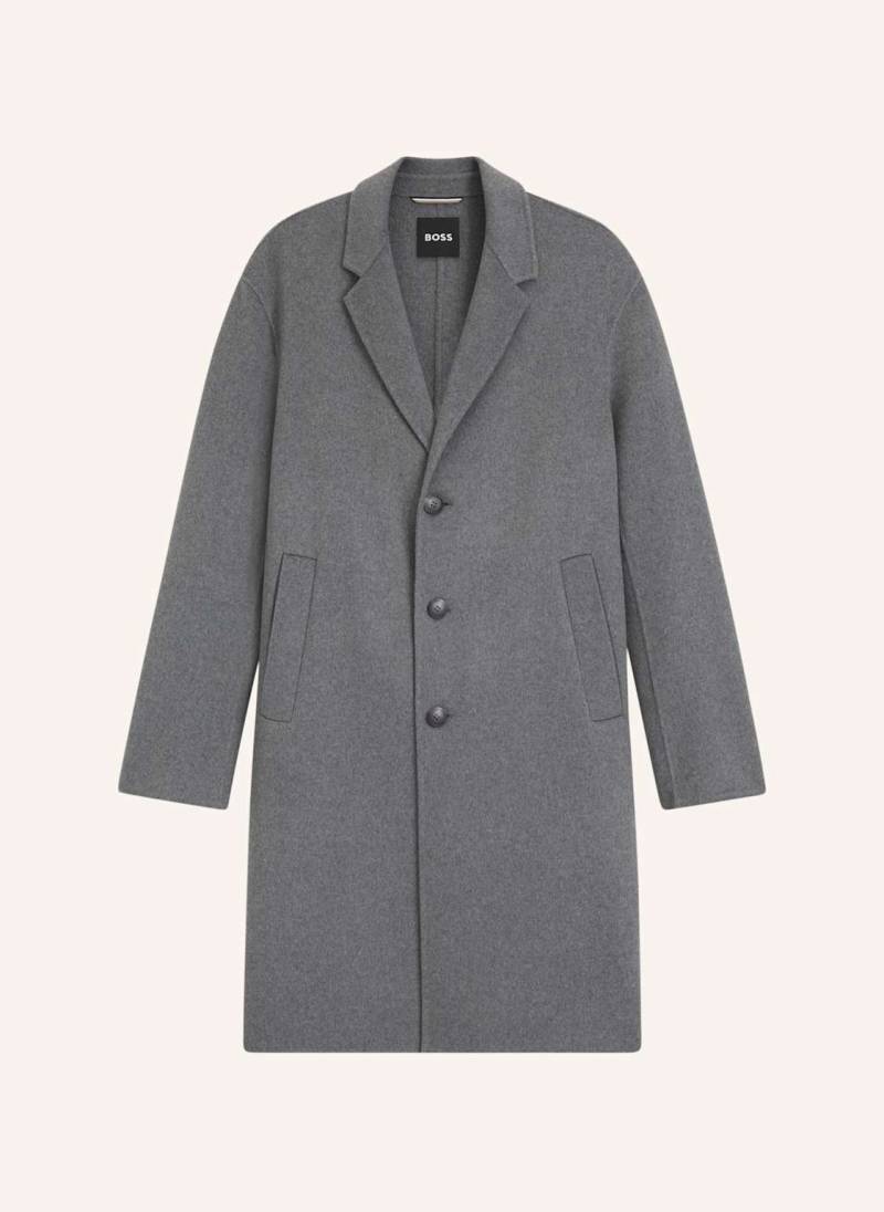 Boss Klassischer Mantel C-Cale-Df-254f Relaxed Fit grau von Boss