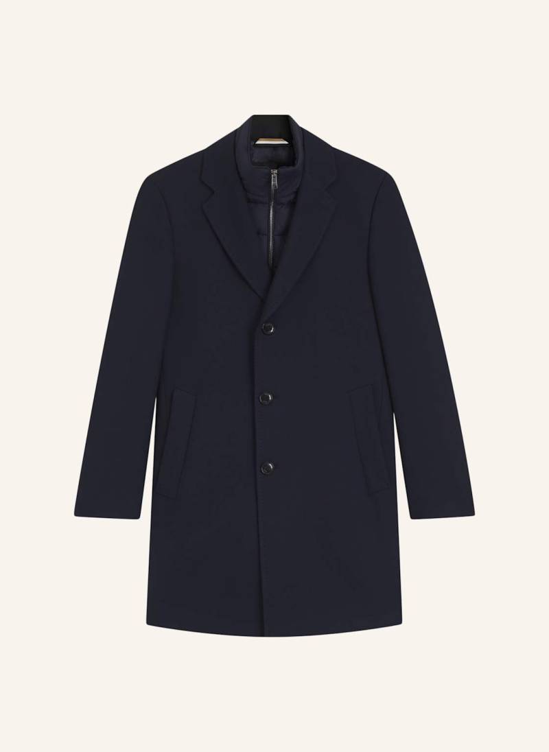 Boss Klassischer Mantel H-Hyde-Bib-254 Slim Fit blau von Boss