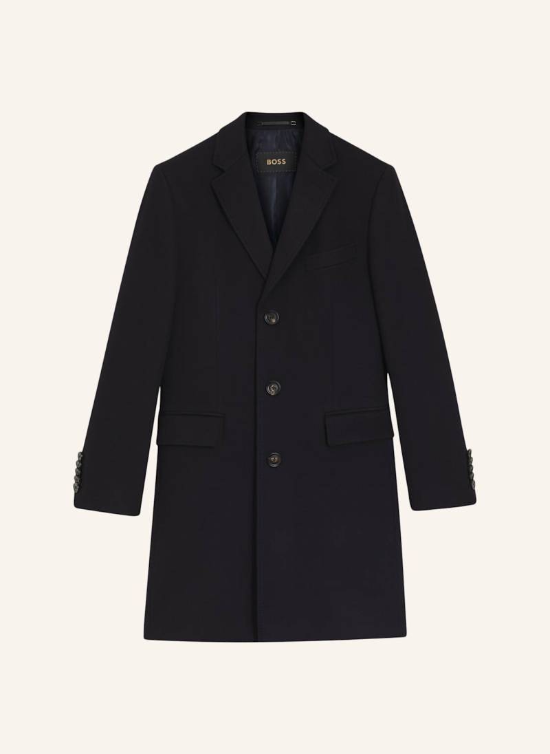 Boss Klassischer Mantel L-Hal-234 Slim Fit blau von Boss