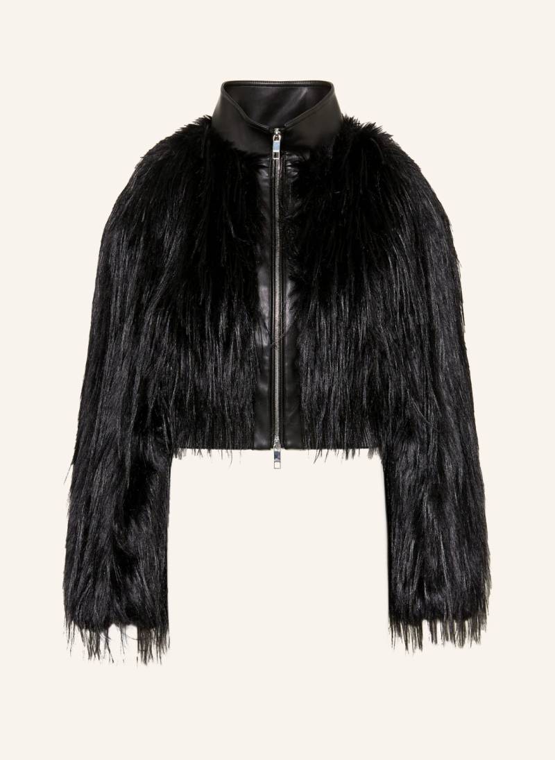 Boss Kunstpelz-Jacke Cecool schwarz von Boss