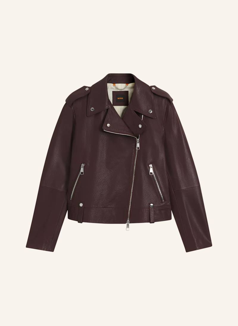 Boss Lederjacke C_Sandy Regular Fit braun von Boss