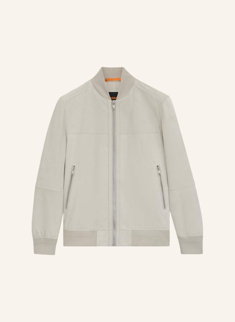 Boss Lederjacke Johice Regular Fit beige von Boss