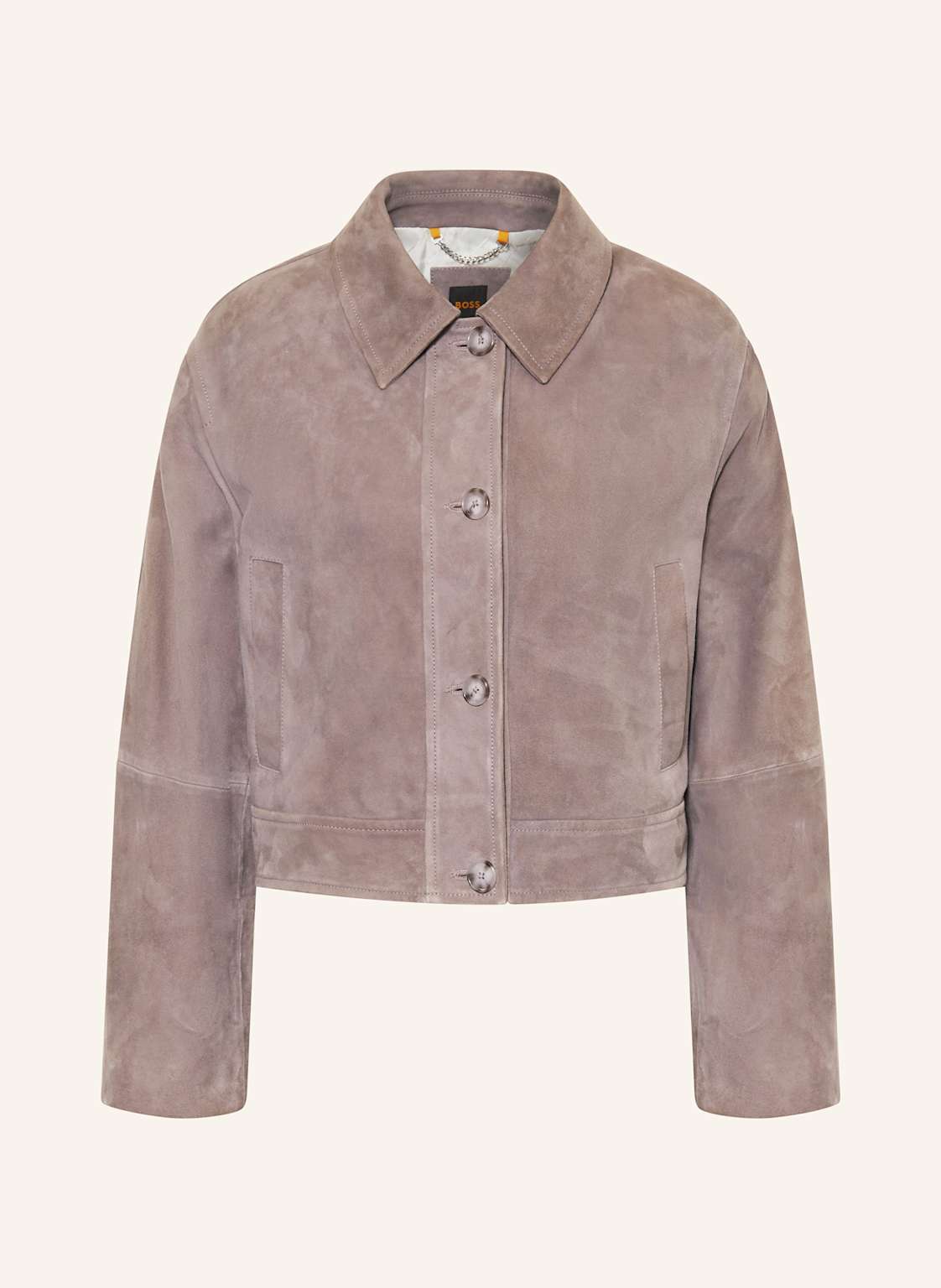 Boss Lederjacke Sadela lila von Boss