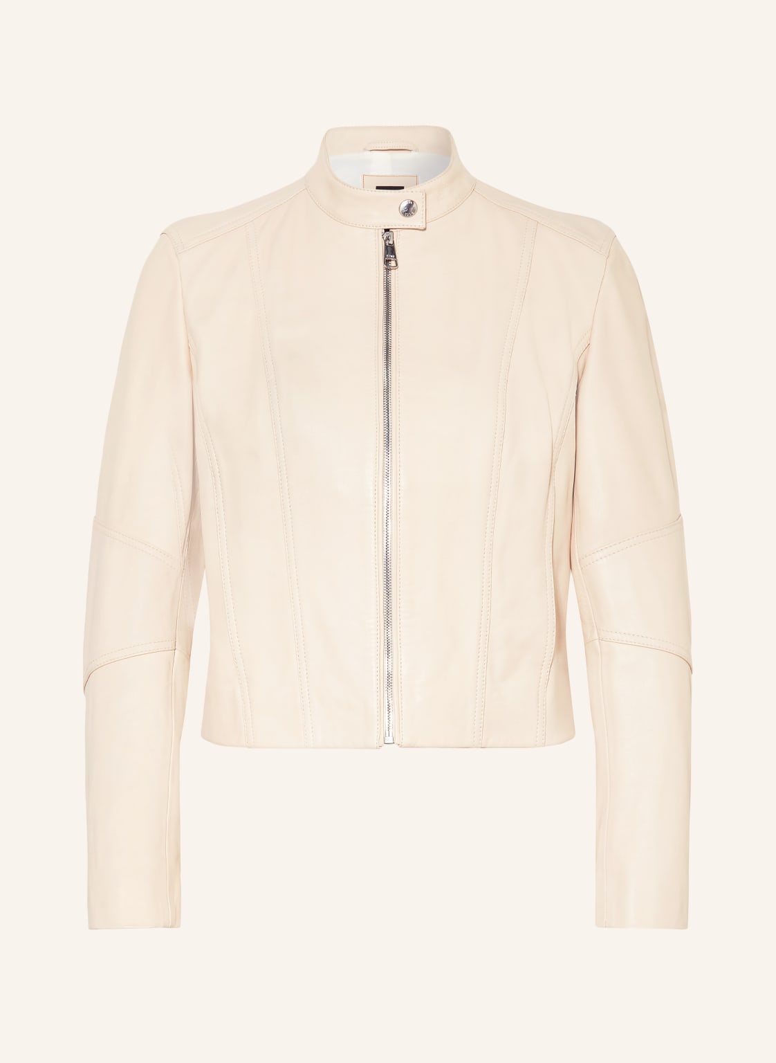 Boss Lederjacke Saleste beige von Boss