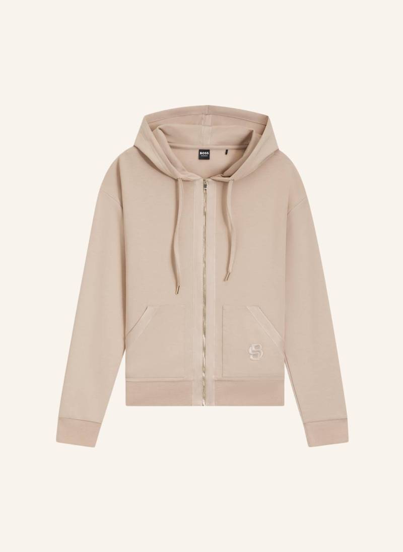Boss Loungewear Jacke Shiny B_Jacket H. beige von Boss