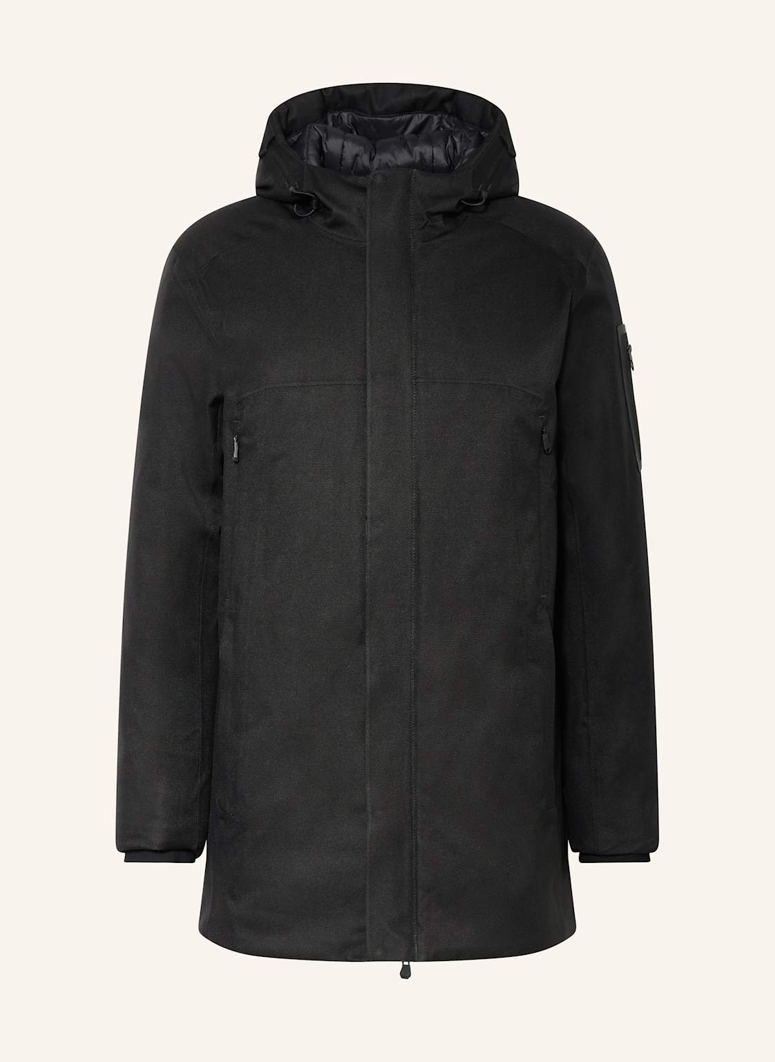 Boss Parka Hexatech schwarz von Boss