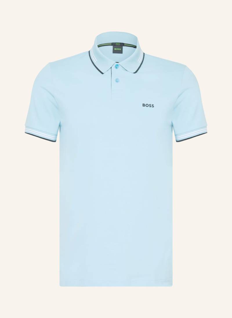 Boss Piqué-Poloshirt Paul Slim Fit blau von Boss
