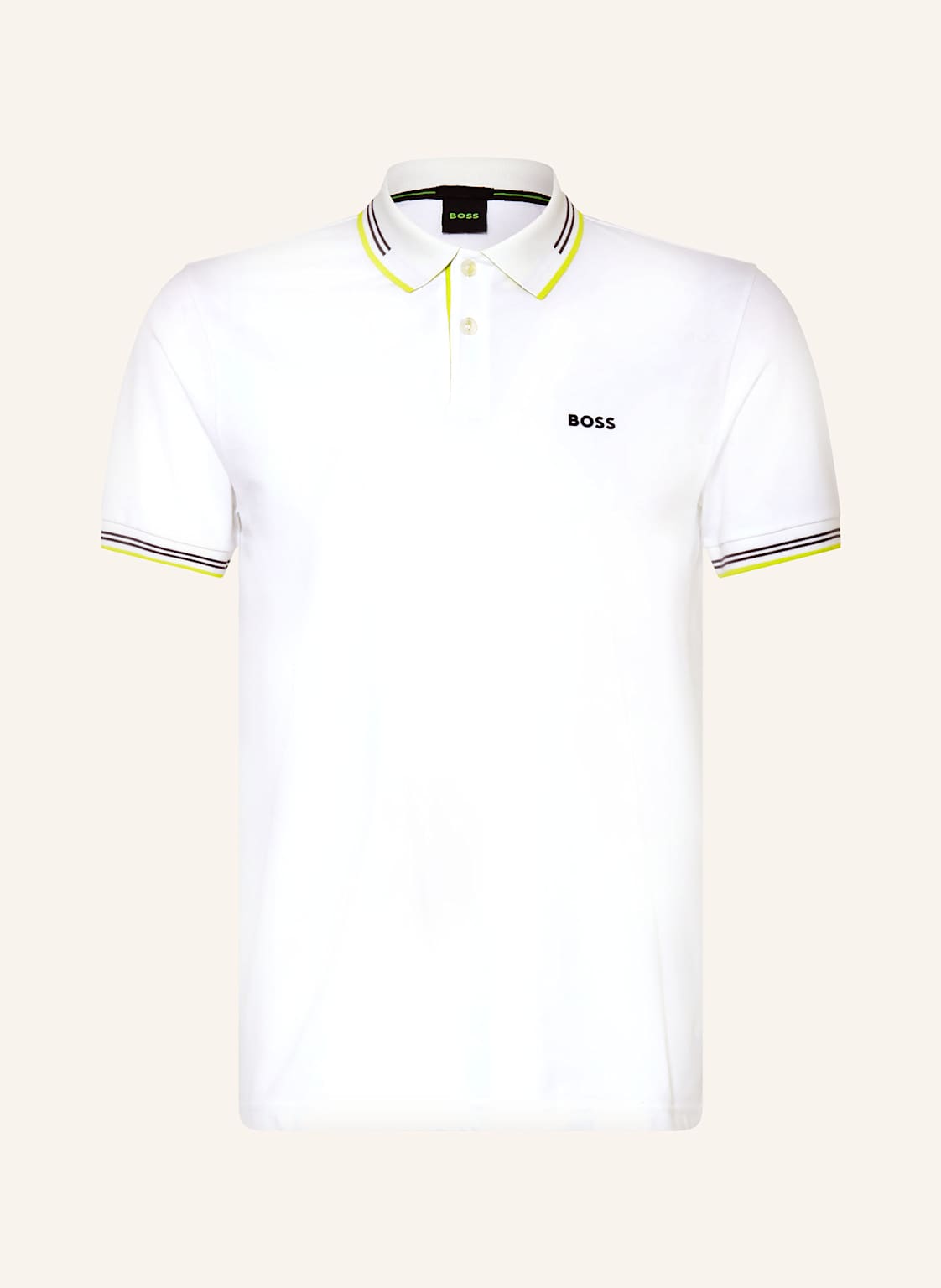 Boss Piqué-Poloshirt Paul Slim Fit gelb von Boss